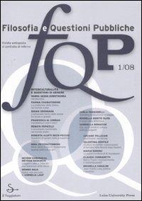 FQP. Filosofia e questioni pubbliche (2008). Vol. 1 - copertina