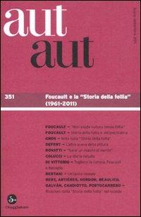 Aut aut. Vol. 351: Foucault e la 'sto. - copertina