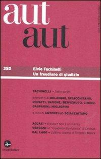 Aut aut. Vol. 352: Elvio Fachinelli. - copertina