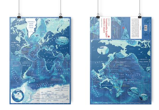 Ventimila leghe sotto i mari. Mappa letteraria. Ediz. a colori - Martin Thelander - 2