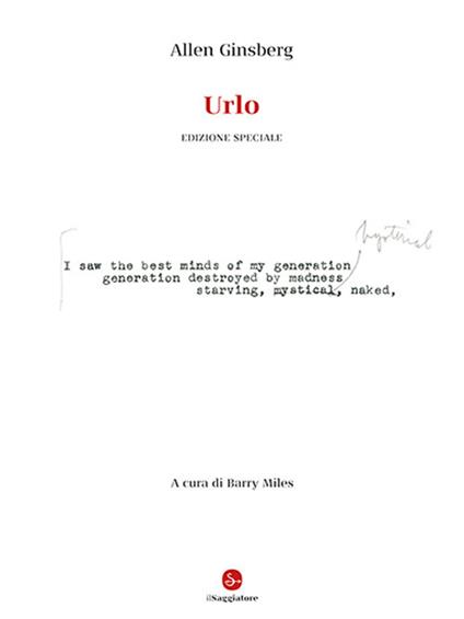 Urlo. Ediz. speciale - Allen Ginsberg - copertina