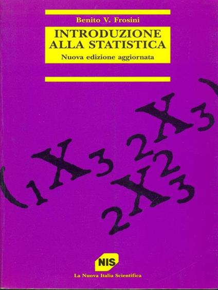 Introduzione alla statistica - Benito V. Frosini - copertina
