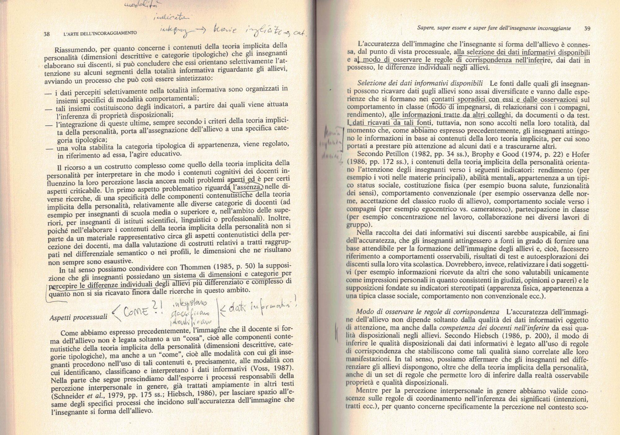 L' arte dell'incoraggiamento. Insegnamento e personalità degli allievi
