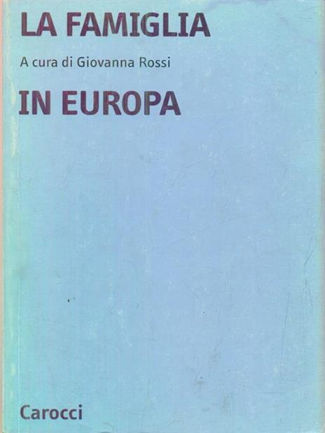 La famiglia in Europa - 2