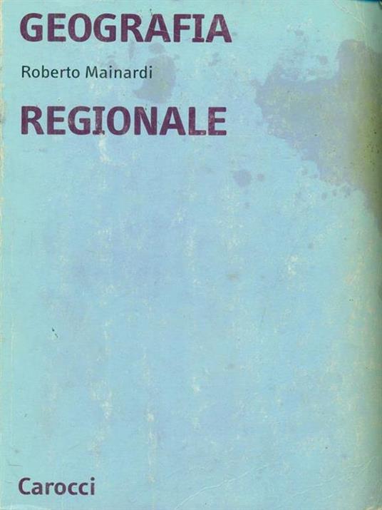 Geografia regionale - Roberto Mainardi - copertina