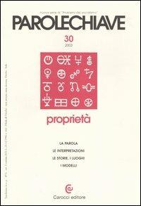Parolechiave. Vol. 30: Proprietà - copertina
