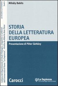 Storia della letteratura europea -  Mihály Babits - copertina