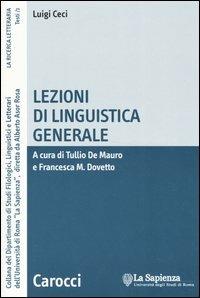Lezioni di linguistica generale - Luigi Ceci - copertina