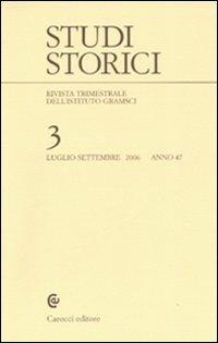 Studi storici (2006). Vol. 3 - copertina
