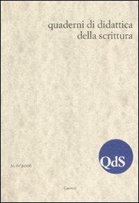 QdS. Quaderni di didattica della scrittura (2006). Vol. 6 - copertina