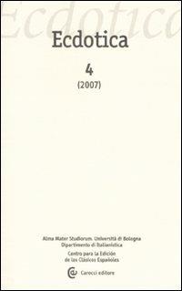 Ecdotica (2007). Vol. 4 - copertina