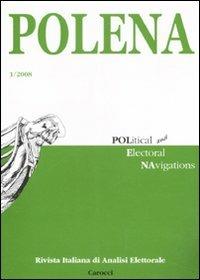 Polena. Rivista italiana di analisi elettorale (2008). Vol. 1 - copertina
