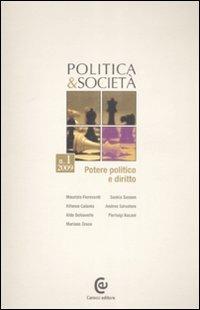 Politica e società (2009). Vol. 1: Potere politico e diritto. - copertina