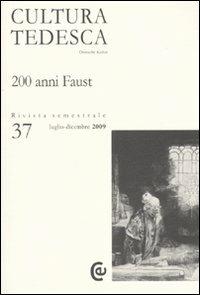 Cultura tedesca. Vol. 37: 200 anni Faust - copertina