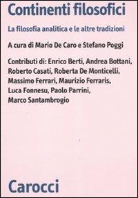 Continenti filosofici. La filosofia analitica e le altre tradizioni - copertina