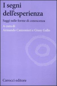 I segni dell'esperienza. Saggi sulle forme di conoscenza - copertina