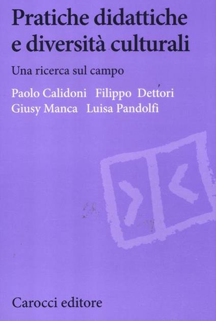 Pratiche didattiche e diversità culturali. Una ricerca sul campo - copertina