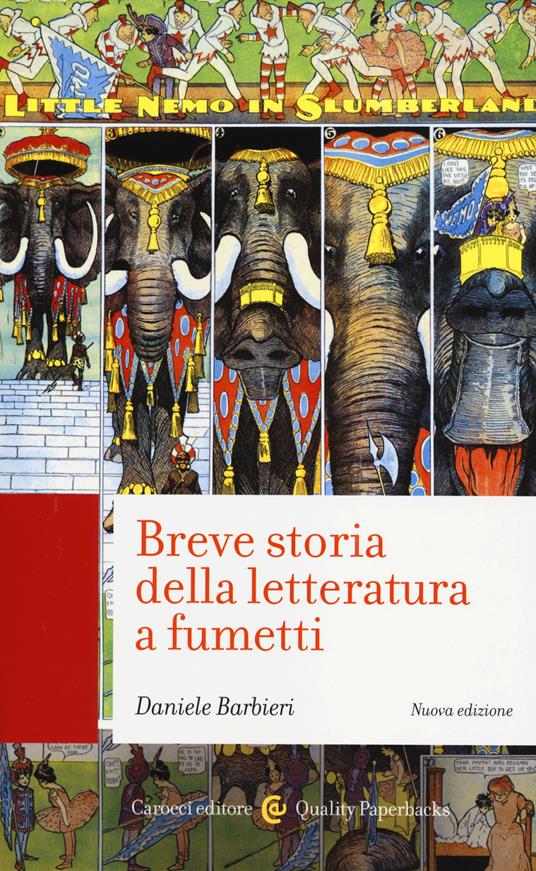 Breve storia della letteratura a fumetti -  Daniele Barbieri - copertina