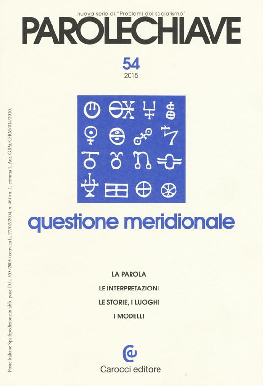 Parolechiave (2015). Vol. 54 - copertina