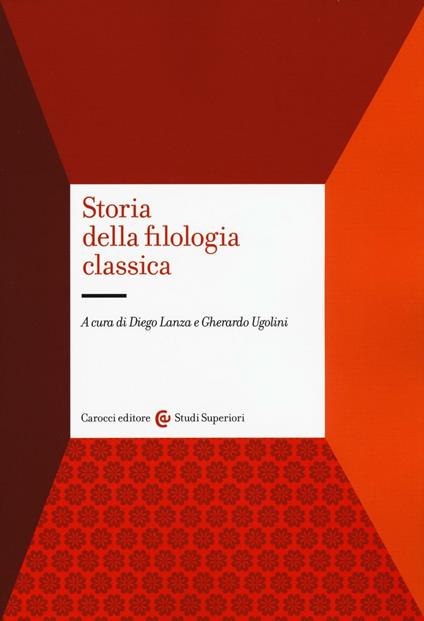 Storia della filologia classica - copertina