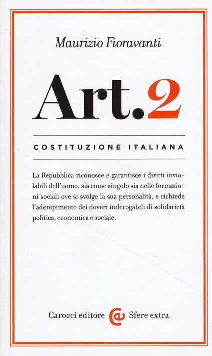 Costituzione italiana: articolo 2 -  Maurizio Fioravanti - copertina