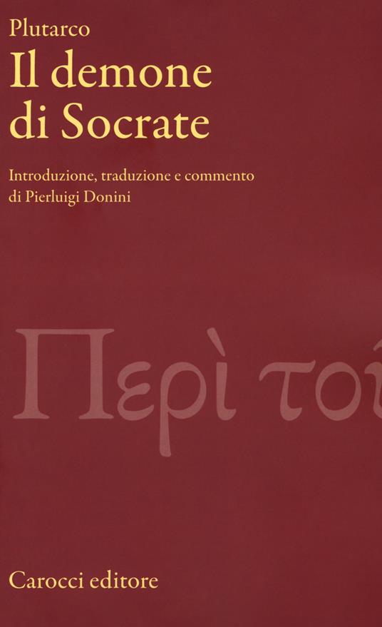 Il demone di Socrate - Plutarco - copertina