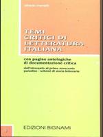  Temi critici di letteratura italiana