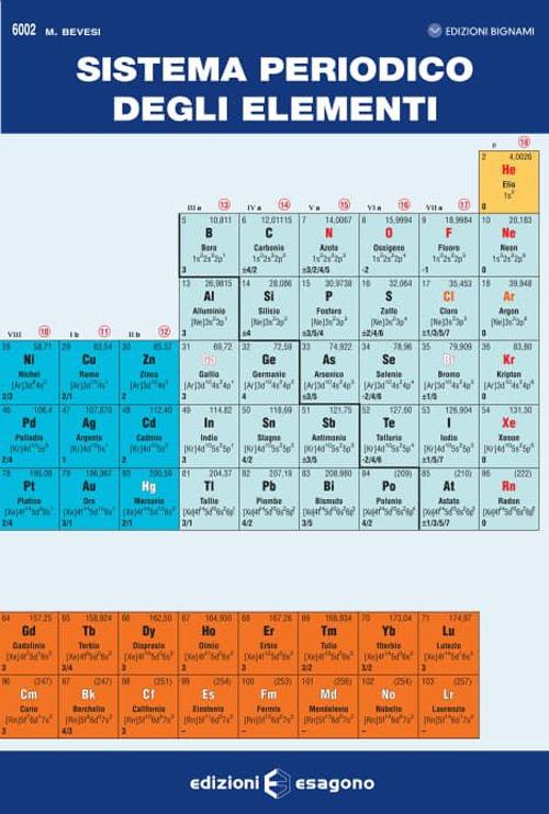  Sistema periodico degli elementi. Per le Scuole superiori