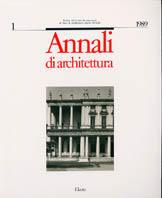 Annali di architettura. Vol. 1 - copertina