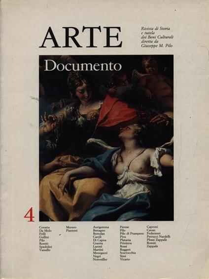 Arte documento. Vol. 4 - copertina