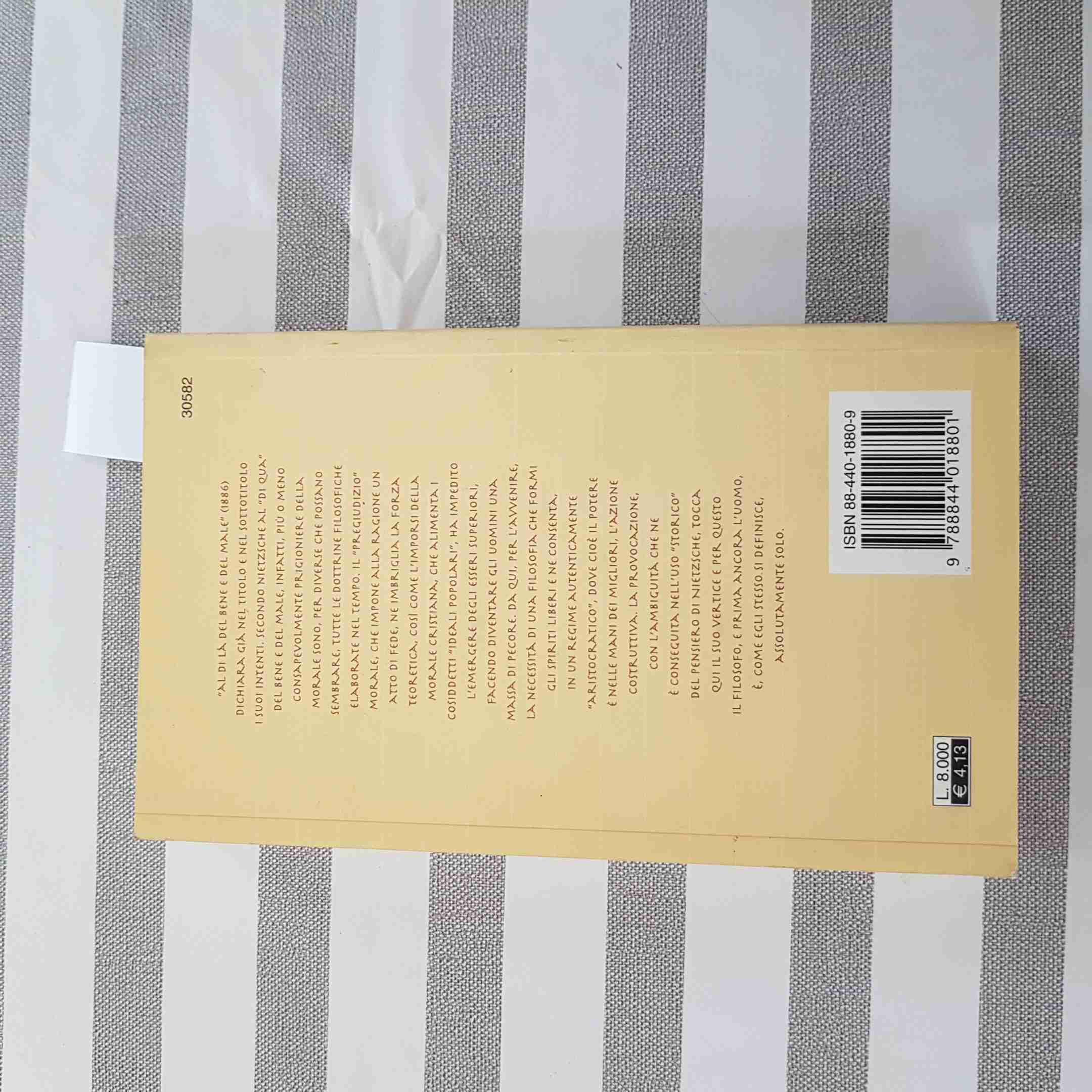 Al di là del bene e del male. Preludio a una filosofia dell'avvenire