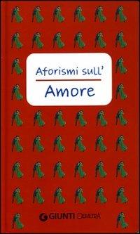 Aforismi sull'amore - copertina