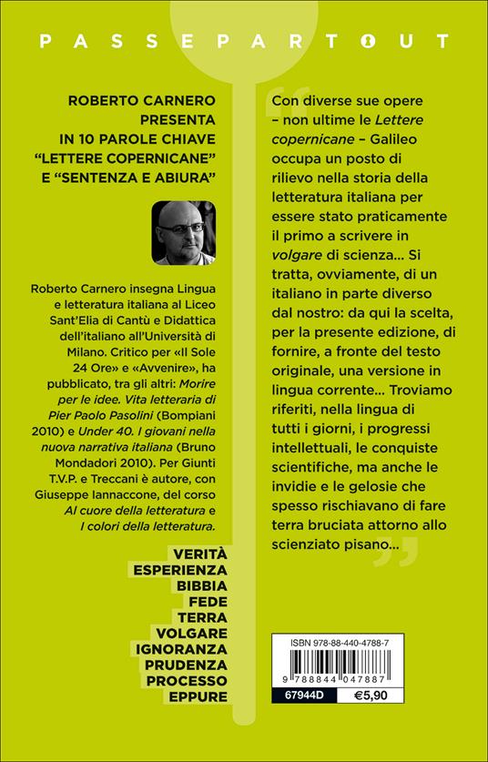 Lettere copernicane-Sentenza e abiura. Testo italiano corrente a fronte - Galileo Galilei - 2