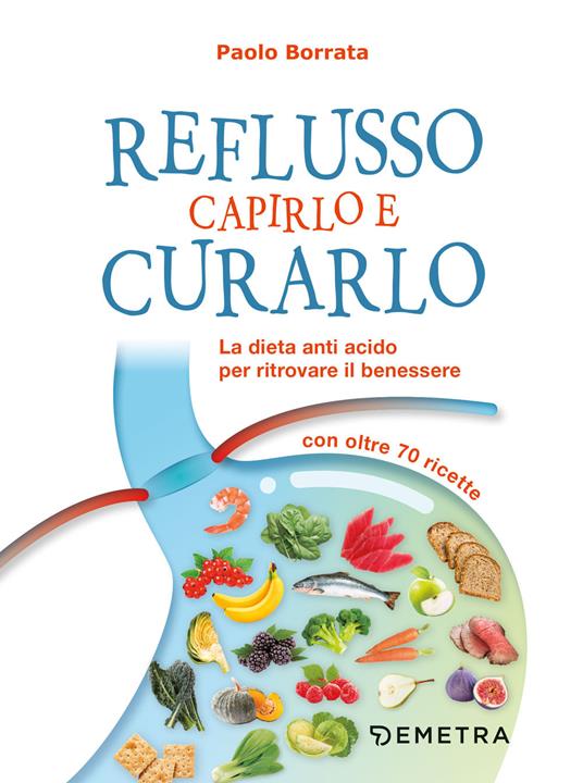 Reflusso. Capirlo e curarlo. La dieta anti acido per ritrovare il benessere. Con oltre 70 ricette - Paolo Borrata - copertina