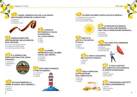 Viaggio in Italia. 400 quiz per scoprire quanto conosci il Belpaese - Fabio Leocata - 3