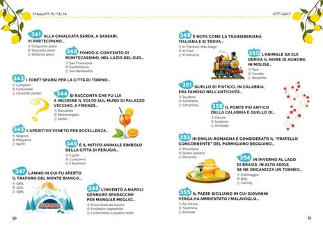Viaggio in Italia. 400 quiz per scoprire quanto conosci il Belpaese - Fabio Leocata - 4