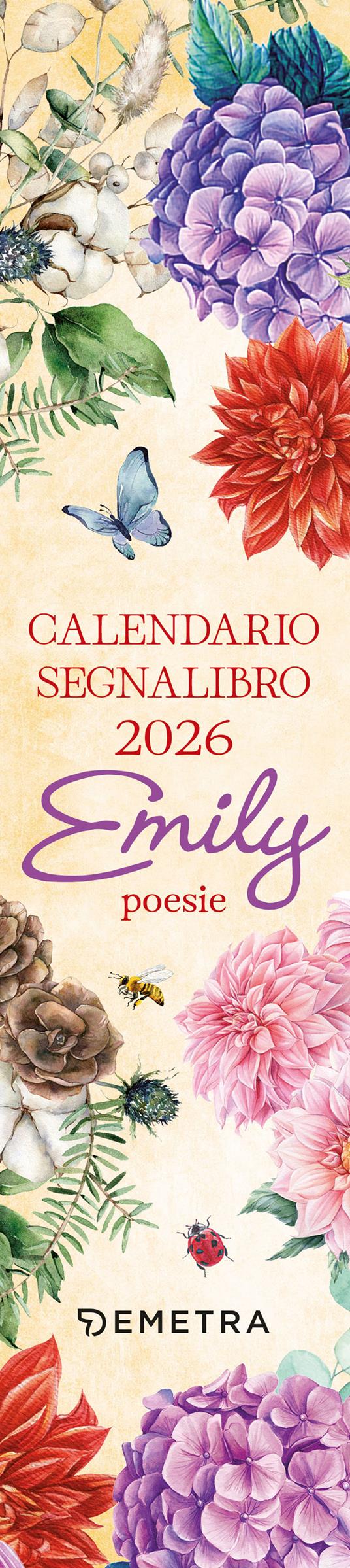 Emily poesie. Calendario 2026 - copertina