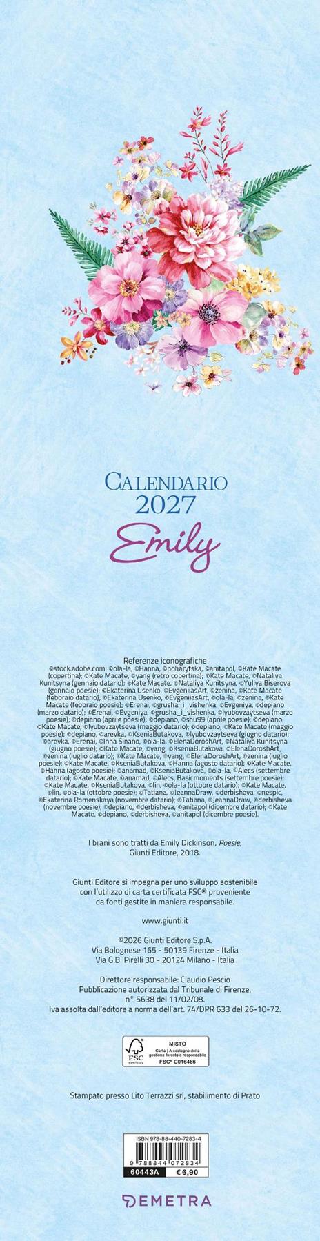 Calendario Emily. Stretto 2027 - 2