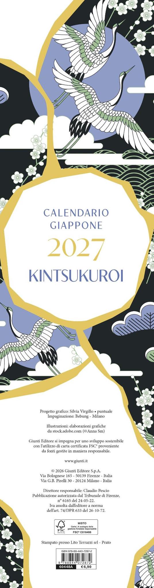 Kintsukuroi. Calendario Giappone 2027 da parete (12,5 X 48 cm) - 2