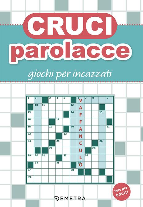 Cruciparolacce. Giochi per incazzati - copertina