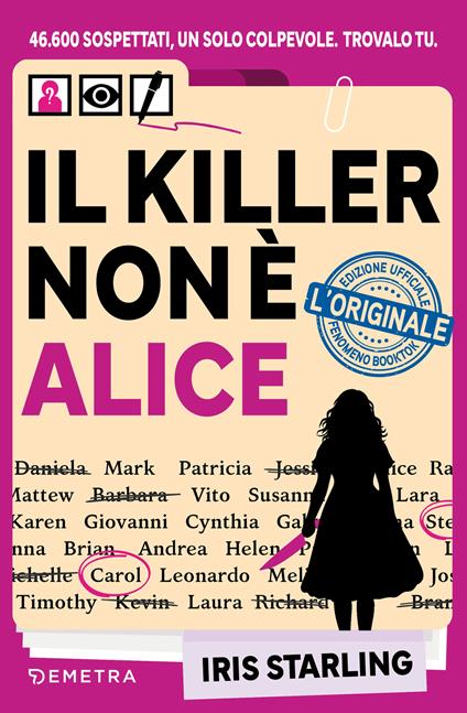 Il killer non è Alice - Iris Starling - copertina