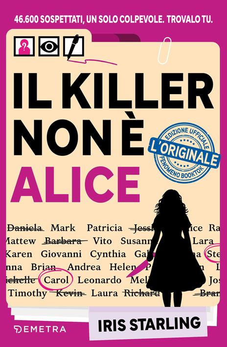 Il killer non è Alice - Iris Starling - copertina