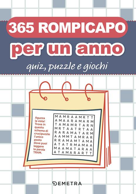 365 rompicapo per un anno. Quiz, puzzle e giochi - copertina