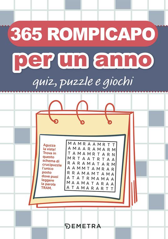 365 rompicapo per un anno. Quiz, puzzle e giochi - copertina
