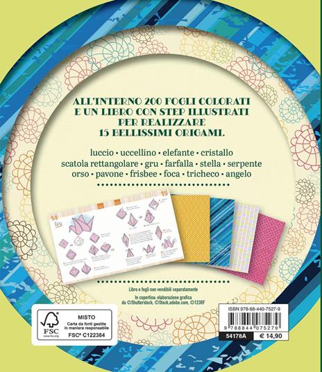 Origami box. L'antica arte giapponese di piegare la carta in 15 modelli. Con 200 fogli - 2