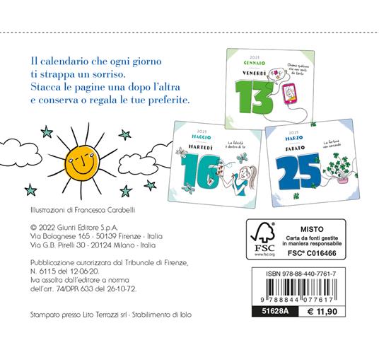 Pensa positivo. Calendario 2023 da tavolo (13,8 x 12,7) - 2