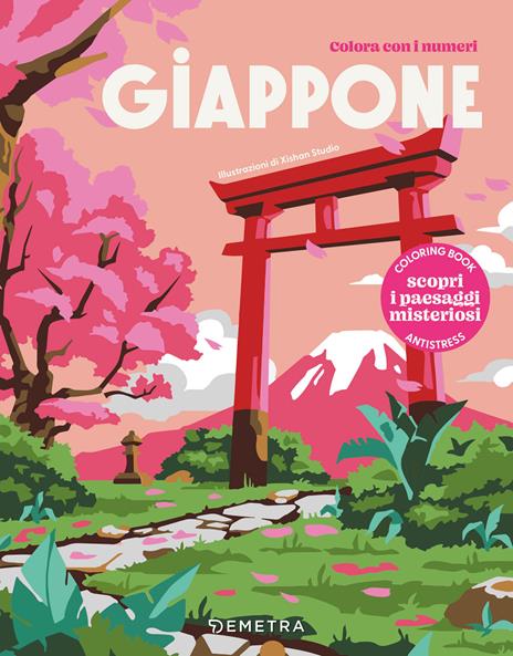 Giappone. Colora con i numeri. Ediz. illustrata - copertina