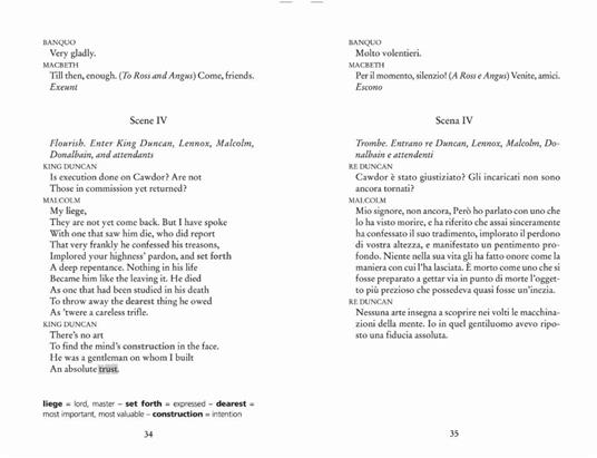 Macbeth. Testo italiano a fronte e note linguistiche. Ediz. bilingue - William Shakespeare - 4