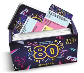 Libro Back to the 80s. Il grande quiz degli anni Ottanta. Con 50 Carte Rick & Clive