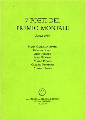 Sette poeti del Premio Montale (Roma, 1992) - copertina